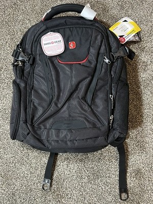 SwissGear Commander USB ScanSmart 16'' Laptop Backpack Travel Bag Dotted Black