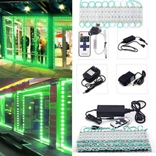 Green 5050 SMD 3 LED Module Light For Store Front Window Sign Lamp Remote Power