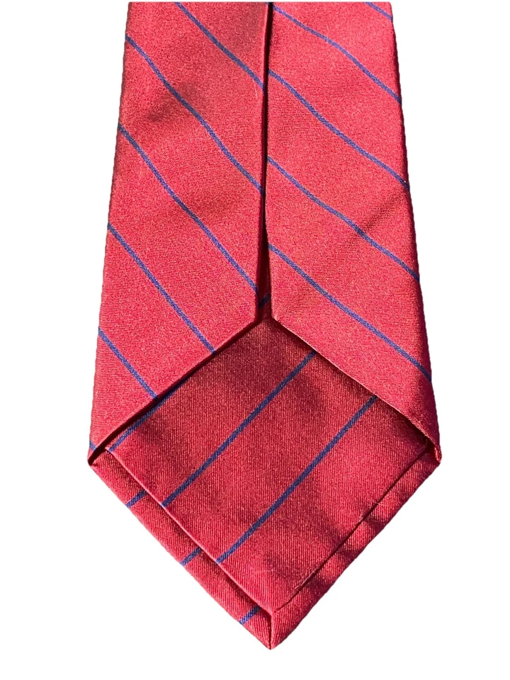Галстук Brooks Brothers Golden Fleece Seven Fold красный/бордовый с синими полосками - Изображение 3 из 4