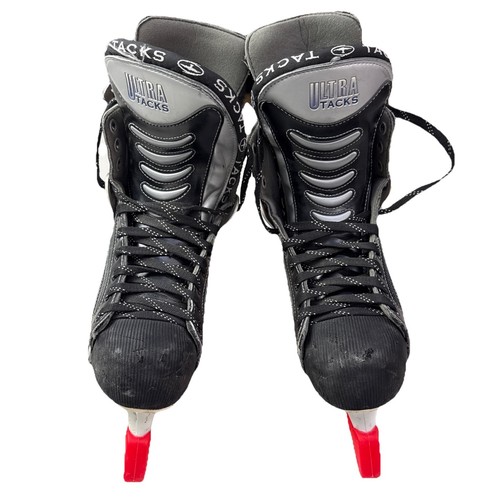 Pattini da hockey su ghiaccio vintage CCM Ultra Tacks taglia 9,5 Pro Lite 3 lame 44 e protezioni 2i - Foto 4 di 19