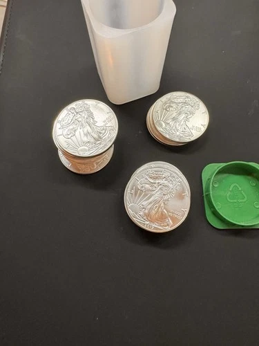 20 Oz Of .999 Silver - #20- 2017 American Silver Eagles - BU In Mint Tube