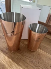 Brand New Sipsmith London Copper Cocktail Shaker Set – 2 Piece Boston Style