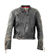 VINTAGE JACQUES ICEK Lederjacke Gr. 52 - 70er...