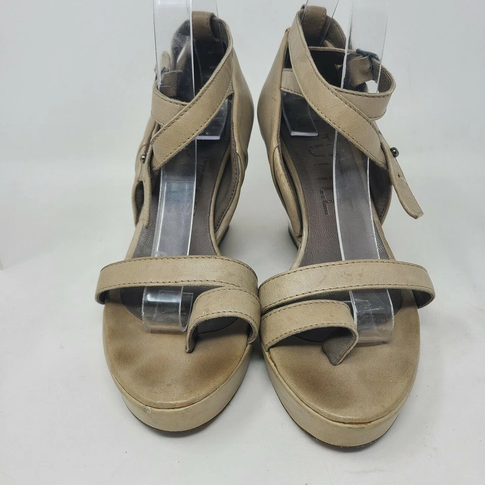 LD Tuttle The Pose Mujer Sandalias Tirantes Tacones Altos Cuña Zapatos Damas Talla 39.5 Foto 2 de 4