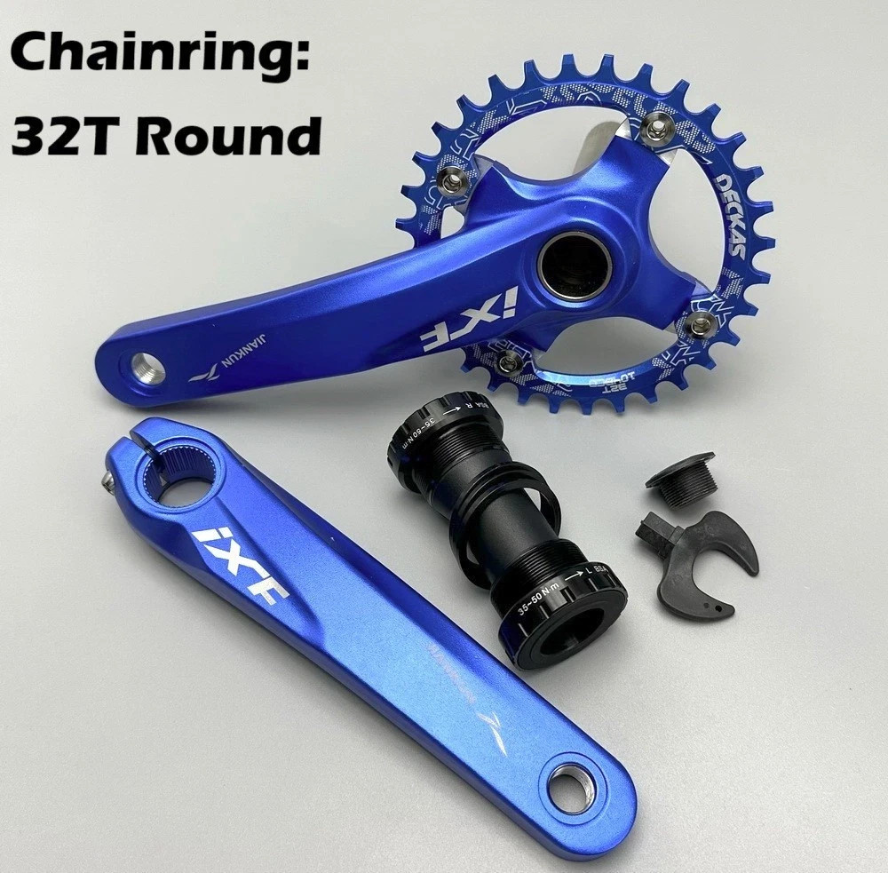 MTB Road Bike Crankset crankarm 170mm BB Single Chainring 30 34T Narrow Wide USA