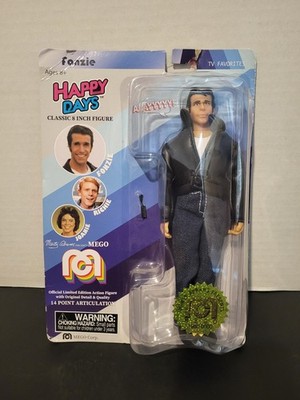 Fonzie Black Jacket 8'' 2018 Mego CBS Studios HAPPY DAYS Retro NEW MOC #2