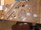 LOT OF VINTAGE COSTUME JEWELRY TRIFARI CELEBRITY MONET AVON "1928" CORO EMMONS