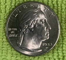 2023-P Quarter Coin Chip Error On Hair Extra Feather Double Die Mint Error #A13