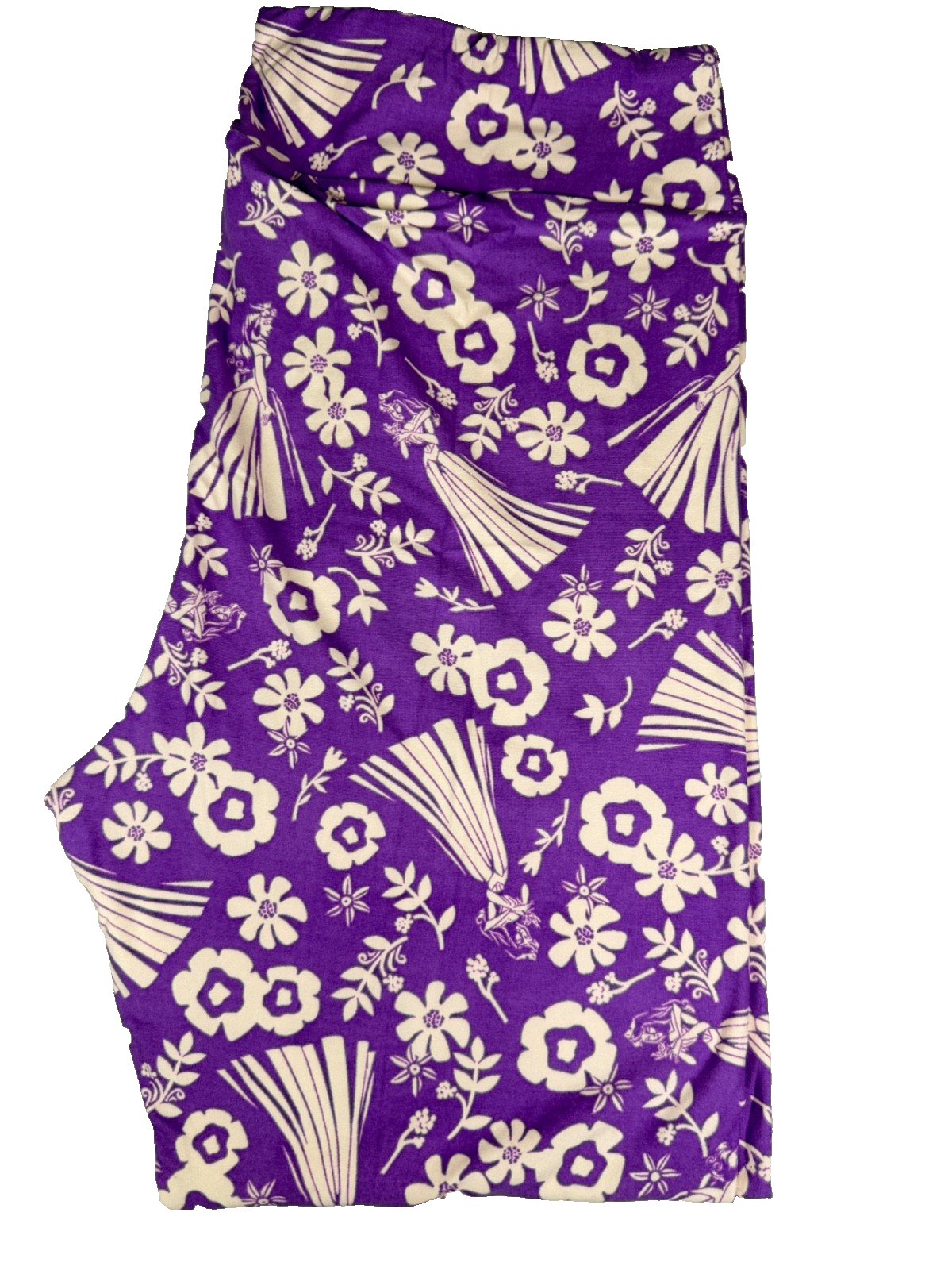 New Disney Sleeping Beauty LuLaRoe Tall Curvy 2 Leggings Princess Aurora Purple