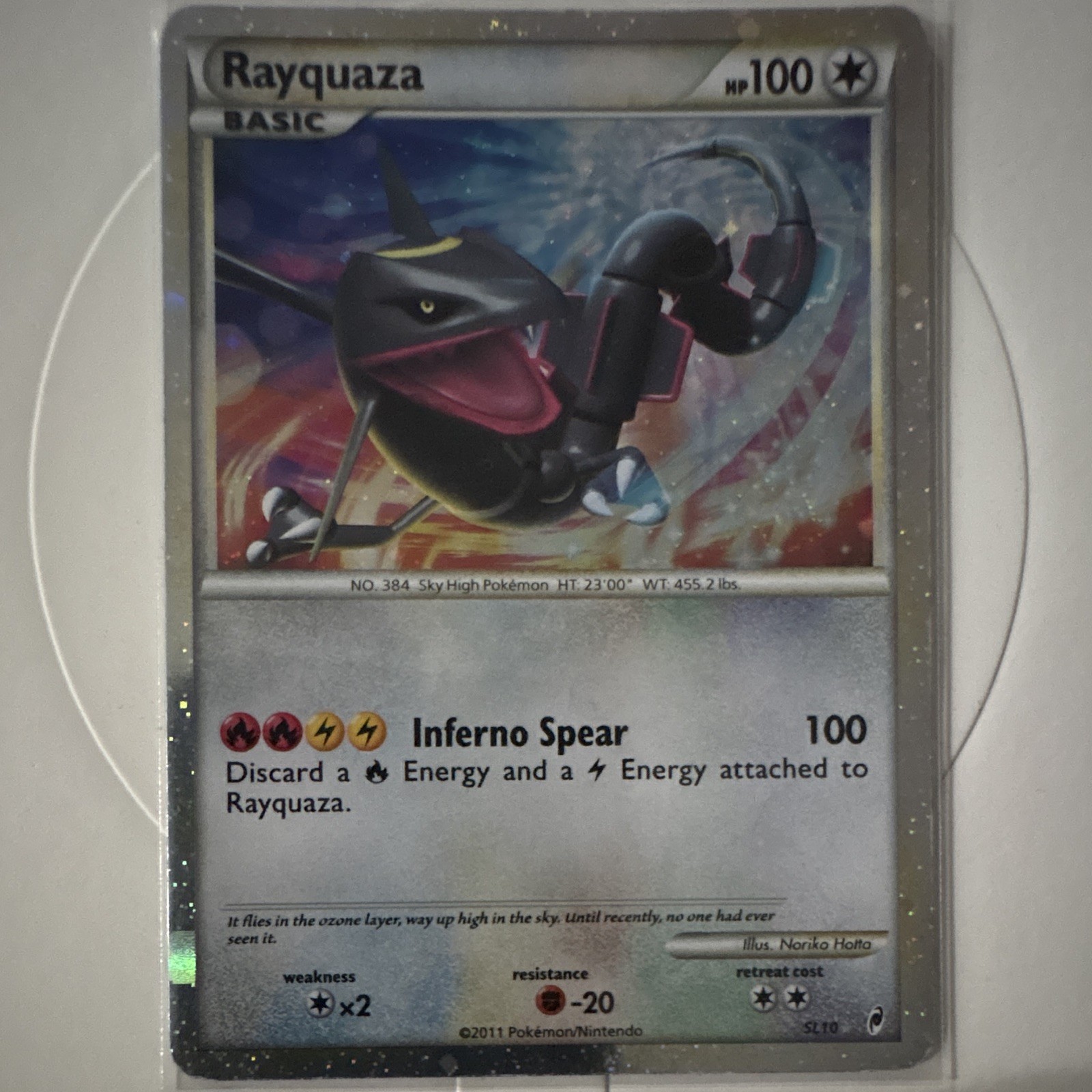 Pokemon Rayquaza (Shiny) SL10 Call of Legends Shiny Holo Rare English 2011