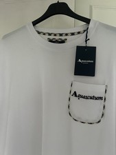 Aquascutum Men’s White T-Shirt Size XL NEW