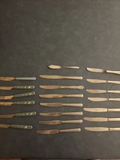 Set Of 21 Assorted Vintage Stainless Steel Butter/Pairing Knives  Various Brands