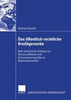 Das öFfentlich-Rechtliche Kreditgewerbe Andrea Kositzki