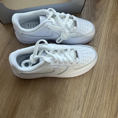 Nike Air Force 1 GS UK2 Weiß Farbe Unverpackt Kinder