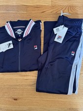 NWT FILA Settanta Track Jacket And Pants Navy White Red Size XL Kids