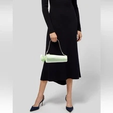 NEW Edie Parker Satin Shoulder Bag