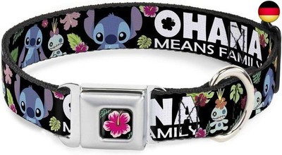 Buckle-Down Lilo & Stitch Ohana bedeutet Familien-Hundehalsband,