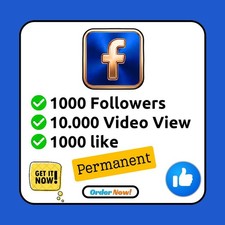 Get Face Book Followers, View and Like In 1 Day,