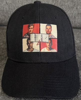 Big Time Rush Live Hat Cap! Black With Pic Of Band, Rare, HTF! VG