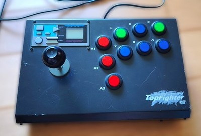 TopFighter A1 Arcade Joystick Fightstick, SNES Anschluss, Schwarz