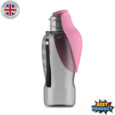 Portable Dog Water Bottle Pet Outdoor Travel Hiking Walking Drinking Cup 800ml