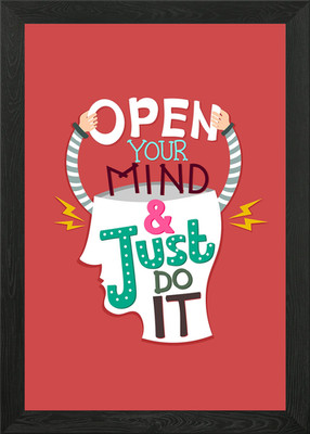 Just do it Framed Wall Art Poster Canvas Print Picture