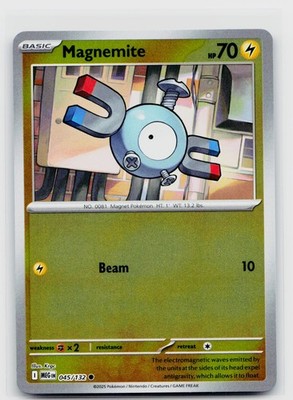 Magnemite Reverse Holo 045/132 ME01: Mega Evolution Common NM