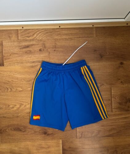 Adidas Spain EURO 2012 Home Soccer Shorts Men’s S Small Blue Climacool