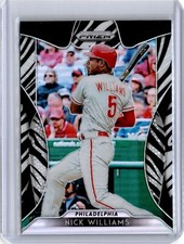 2019 Prizm Zebra Refractor Nick Williams 66/99 (B25) Phillies