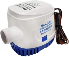 MAXZONE Automatic Submersible Boat Bilge Water Pump 12v 1100gph Auto with Float
