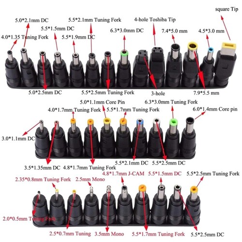34 In 1 USB C DC5525 Extension Cable Type C To 5.5x2.5mm Charging Cable 5V-20V - Photo 3/8