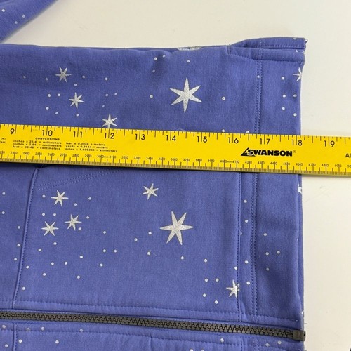 Hanna Andersson Lavender Star Hoodie 12 - Picture 6 of 7