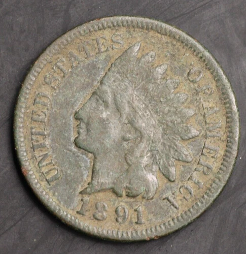 1891  Indian Head Penny - Beautiful Good Coin