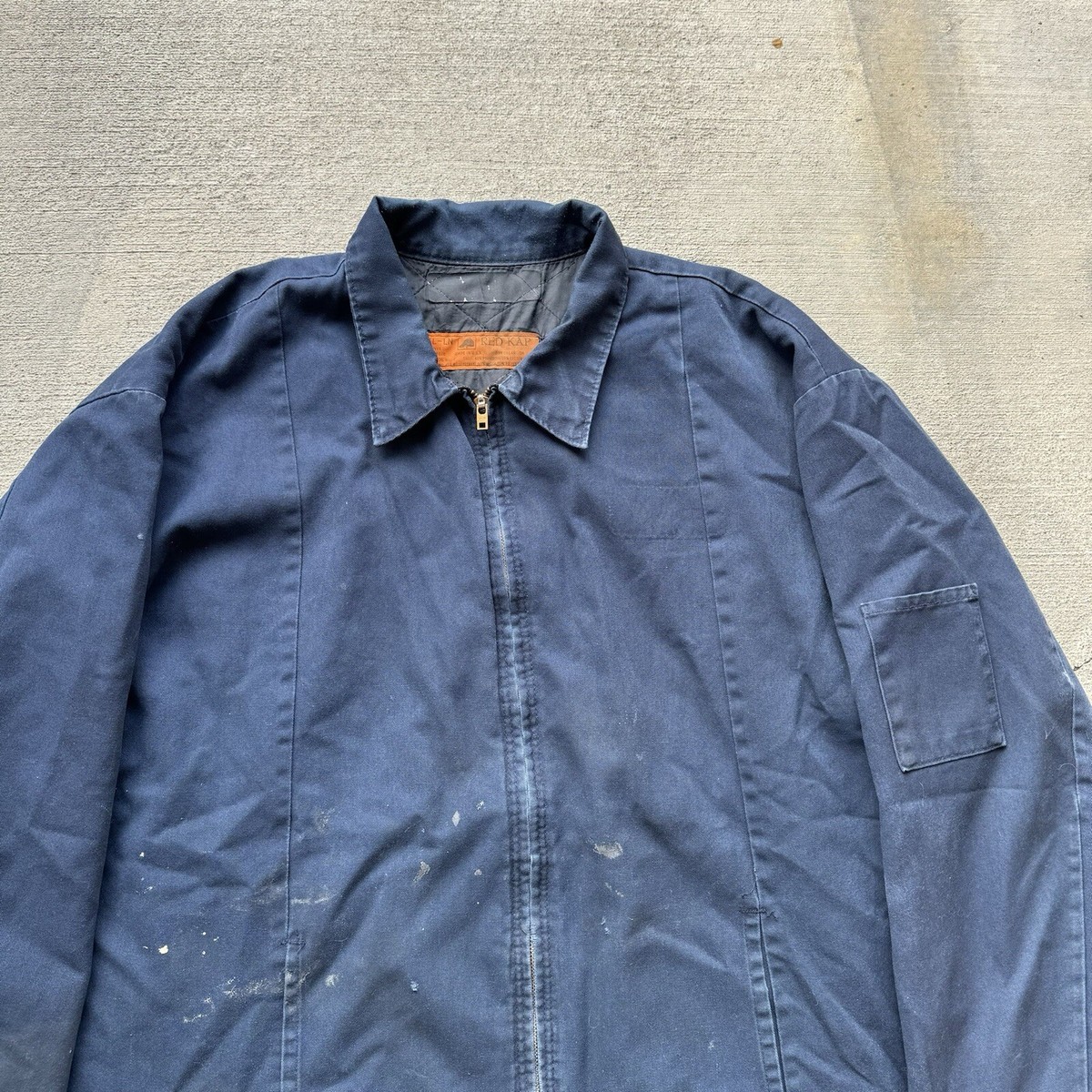 80s Ford×RED KAP USA製 TALON ZIP Vintage 70s red kap work jacket fit mechanic distressed