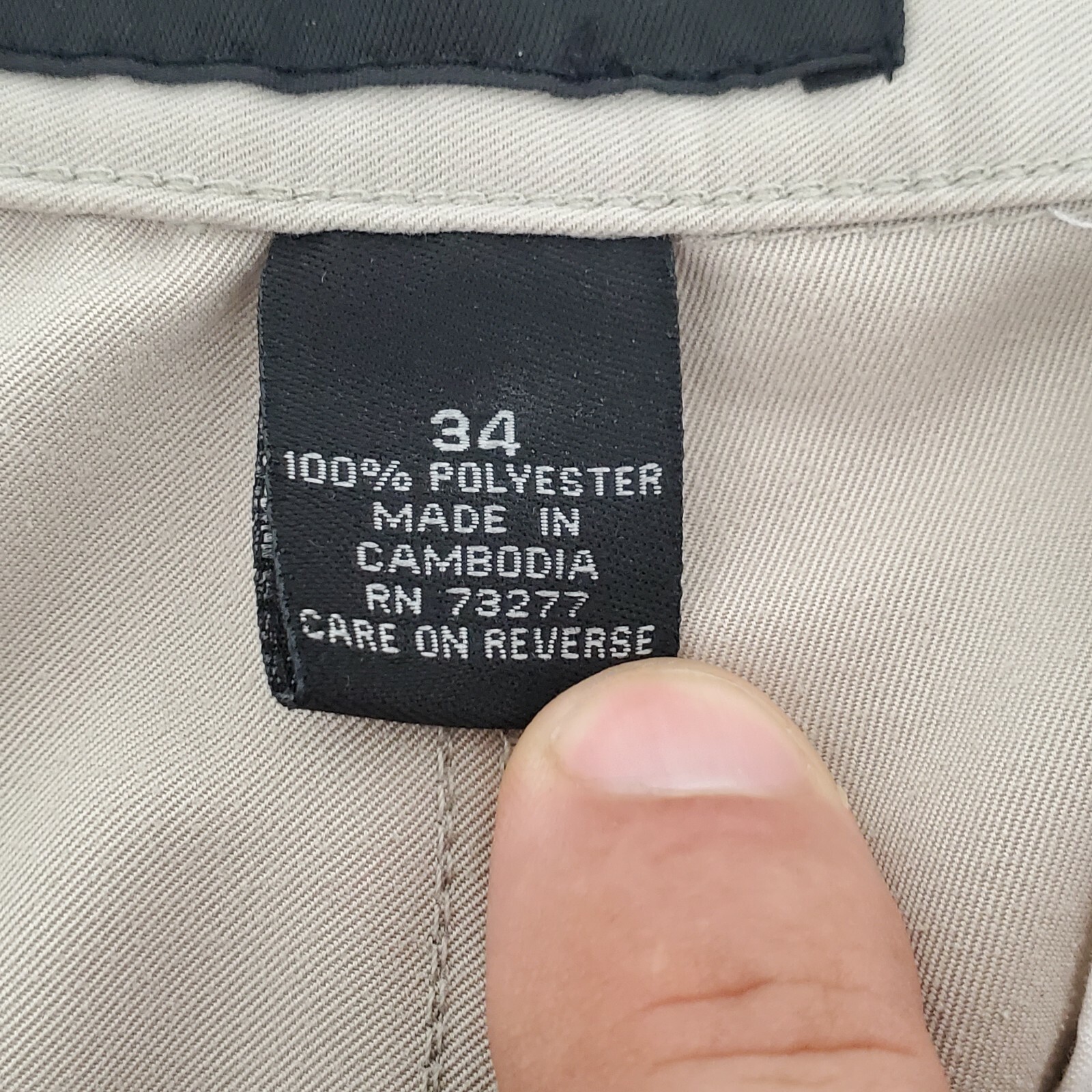 Croft & Barrow Men's Khaki Colored Oxford Golf Shorts 100 Polyester