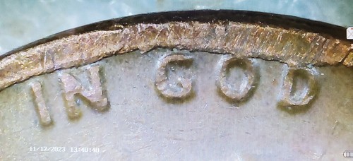 1981P ⭐️RARE⭐️Lincoln Cent Mint Error EXTRA METAL ALL AROUND RIM/on Bust - Picture 6 of 24