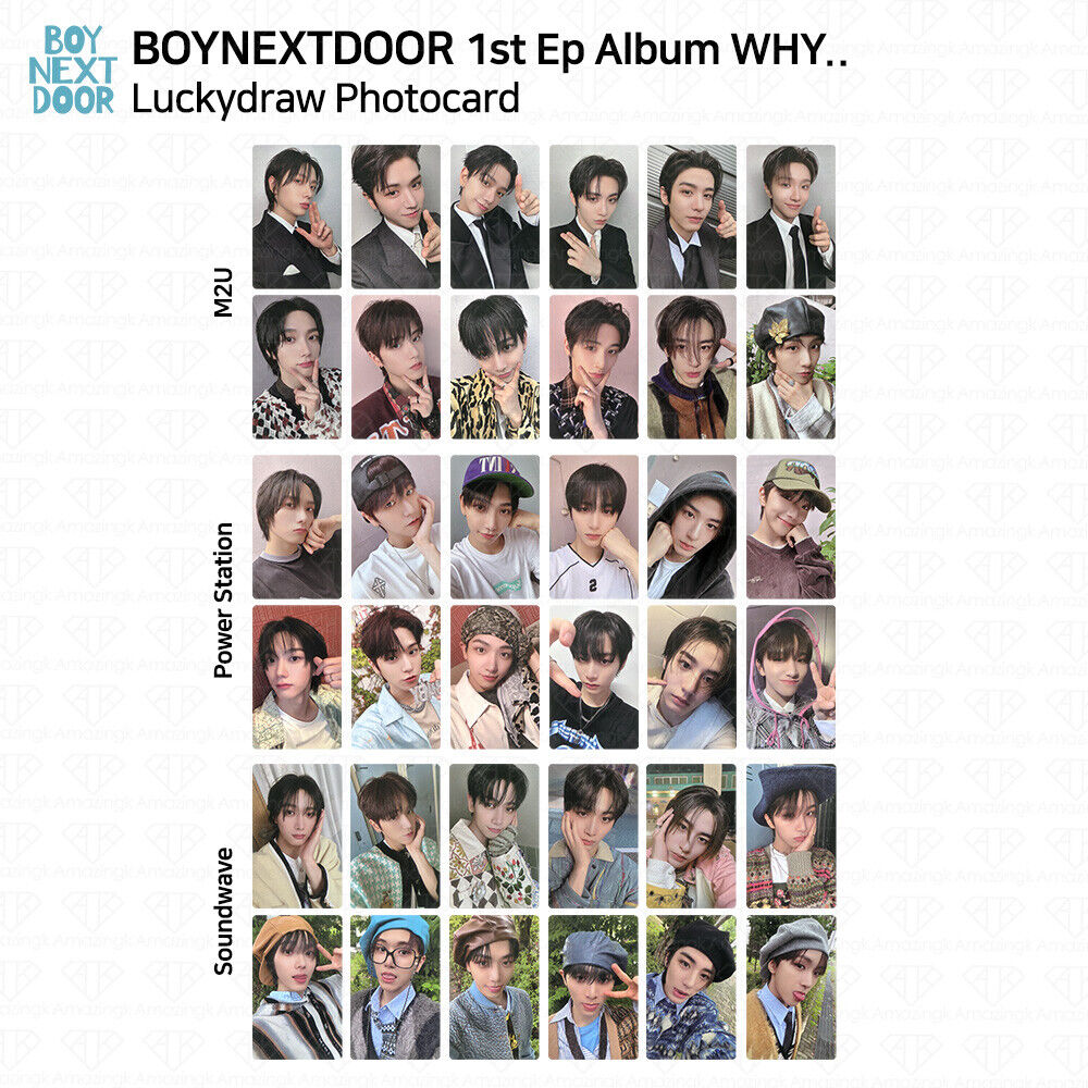 BOYNEXTDOOR 1st Ep Album WHY.. Lucky Draw Photocard M2U BOYNEXTDOOR 1st Ep Album WHY.. Lucky Draw Photocard M2U