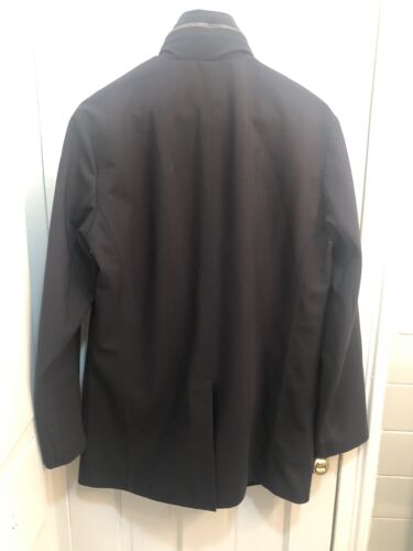 ABRIGO DE LLUVIA REPELENTE AL AGUA NEGRO PARA HOMBRE ARMANI COLLECTION TALLA 38 - Imagen 5 de 10