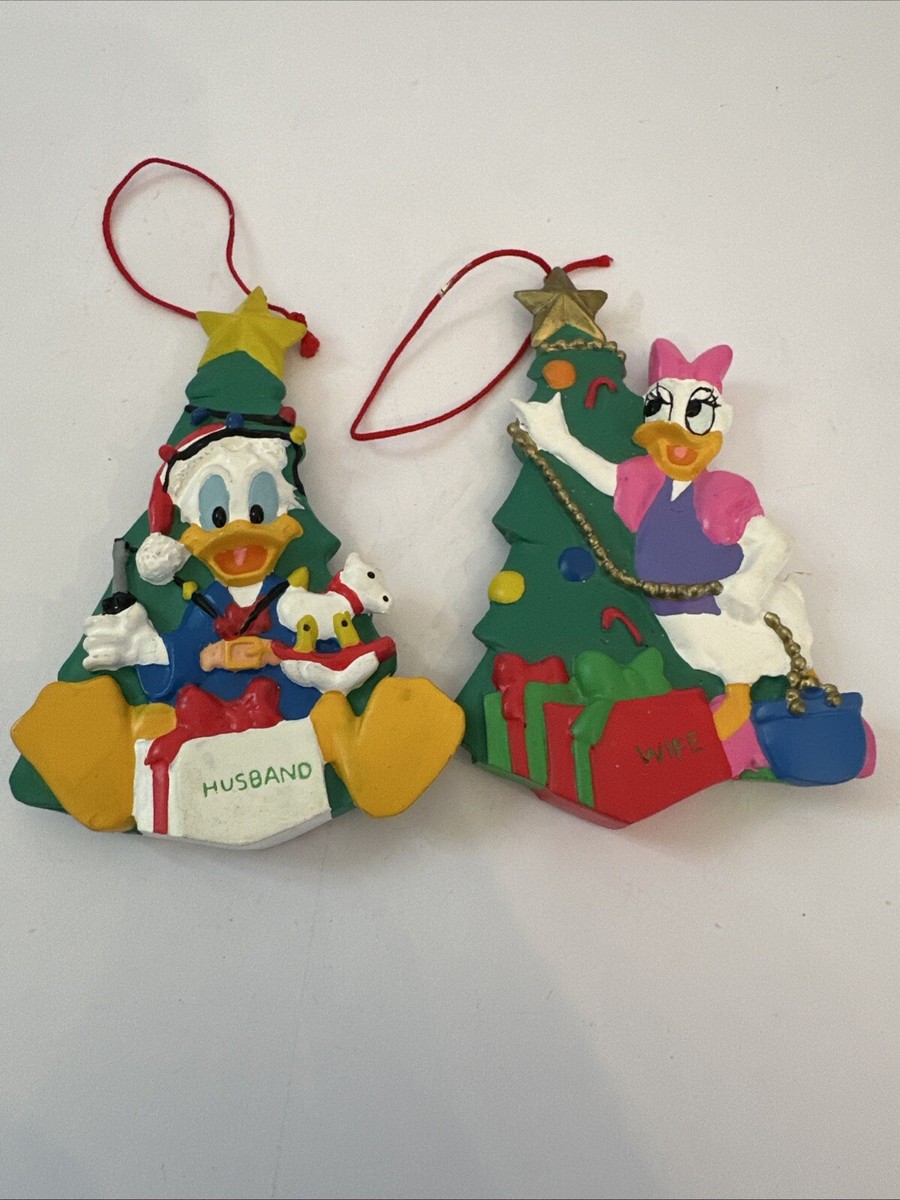 Two Disney Donald And Daisy Duck Husband And Wife Holiday