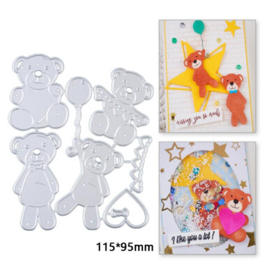 Bär Metall Stanzformen Cutting Dies Scrapbooking Stanzschablonen Stencils Karte