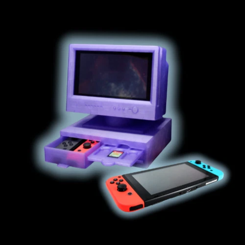 Base Pantalla Ordenador Retro Nintendo Switch OLED Original Impreso en 3D Foto 2 de 4