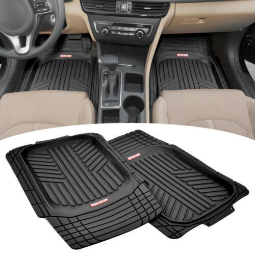 Tapetes de goma y revestimiento de maletero de carga para automóvil Motor Trend Ultra Profundos - negros - Imagen 2 de 7