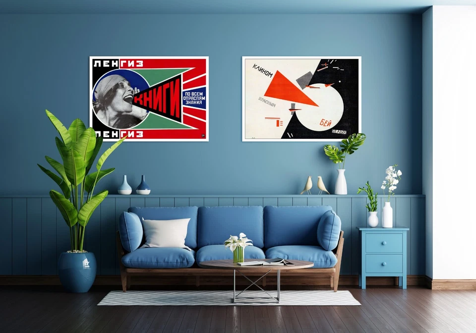 Lengiz. Livros, A. Rodchenko, 1924 — Cartaz retrô soviético, construtivismo soviético - Imagem 2 de 4