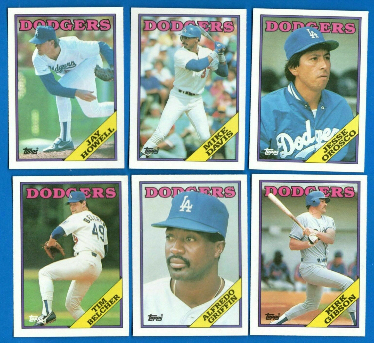 1988 DODGERS 40 Card Lot w/ TOPPS TRADED Team Set ALL 25 WORLD SERIES  Champions