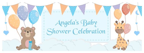 PERSONALISIERTE BABYPARTY NAMENSBANNER GESCHLECHT ENTHÜLLEN PARTY DEKORATION - Bild 3 von 6
