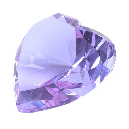 VALENTINE Diamond Crystal Facet Heart Paperweight Glass Sculpture Love Wedding - Bild 23 von 58