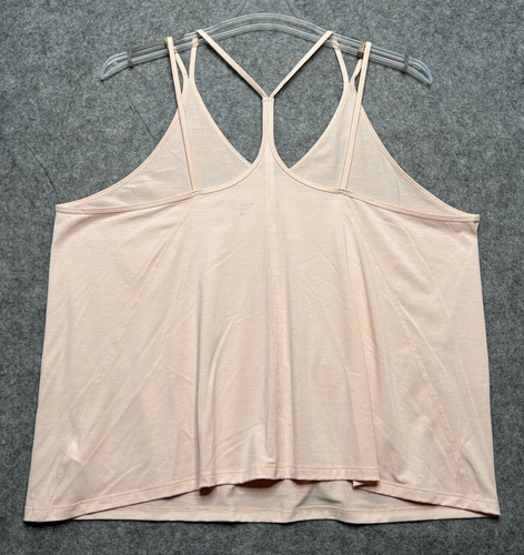 Athleta Tank Top Womens 2X Pink Active Cami Halter Stretchy Yoga Soft Semi Sheer - Picture 5 of 11