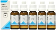 ADEL 66 Toxex Drops (20ml) HOMEOPATHIC MEDICINE ( Pack Of 5 ) / Free Shipping