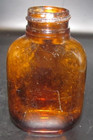 Vintage Medicine Bottles Lot Of 3 Bottles 1 Light Amber 1 Dark 1 Green Duraglas — photo 2