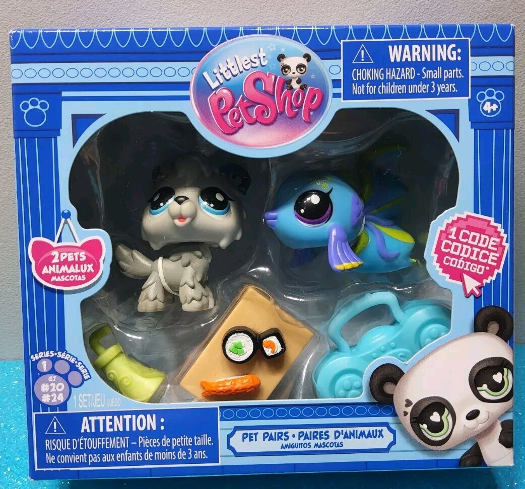 LPS little pet shop バーチャルペット　とかげ 5pcs Littlest pet shop Toys bobble head short hair cats and
